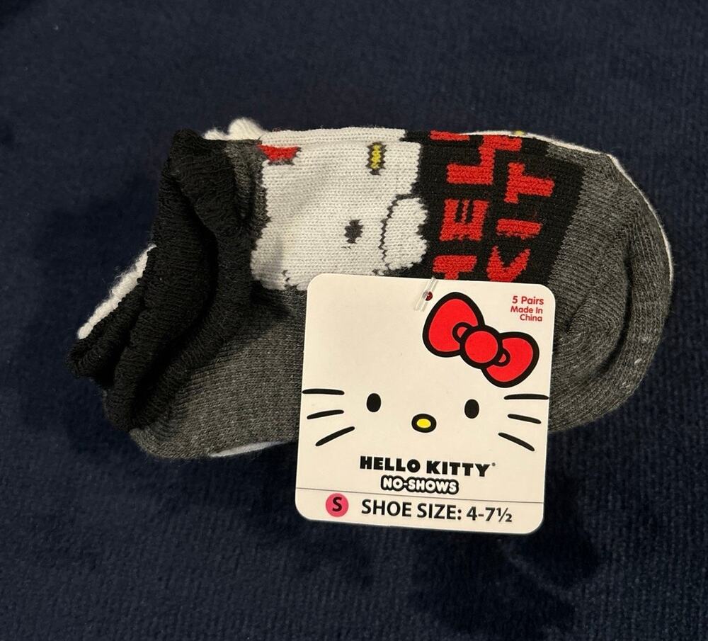 Hello Kitty Kids Socks Size: 4 - 7.5